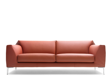 LX675 - 2 seater leather sofa by LEOLUX LX - view 2